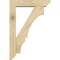 Ekena Millwork Balboa Slat Rough Sawn Bracket w/ Offset Brace, Douglas Fir, 6"W x 26"D x 38"H BKT0604X26X38BOA06RDF - alternate 3